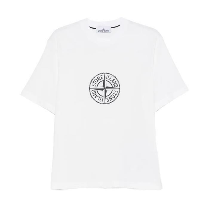 [럭스댓] 국내 26SS 스톤아일랜드 L1S15 2100001 올어라운드 로고 반팔 티셔츠 - Stone Island