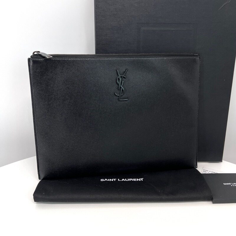 생로랑 모노그램 클러치백 블랙 (453249) - Saint Laurent