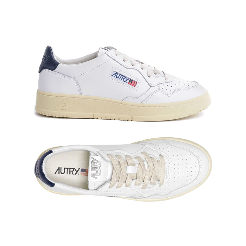 26SS 메달리스트 로우탑 스니커즈 화이트/블루탭 AULM LL12 - Autry