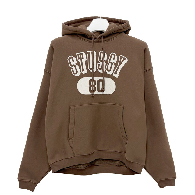더팩토리 26SS 스투시 로고 80 릴렉스드 후드티 / 브라운 (118561 1001) - Stussy