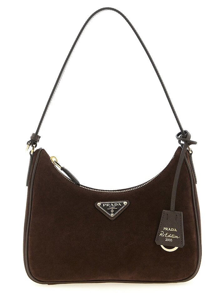 [비엔비명품관] PRADA 프라다 여성 리엔디션 2005 스웨이드 미니 숄더백 - Prada