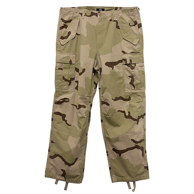 논현 더팩토리 26SS 스투시 RIPSTOP MILITARY 립스탑 밀리터리 카고 팬츠 / 샌드 카모 (116668 2724) - Stussy