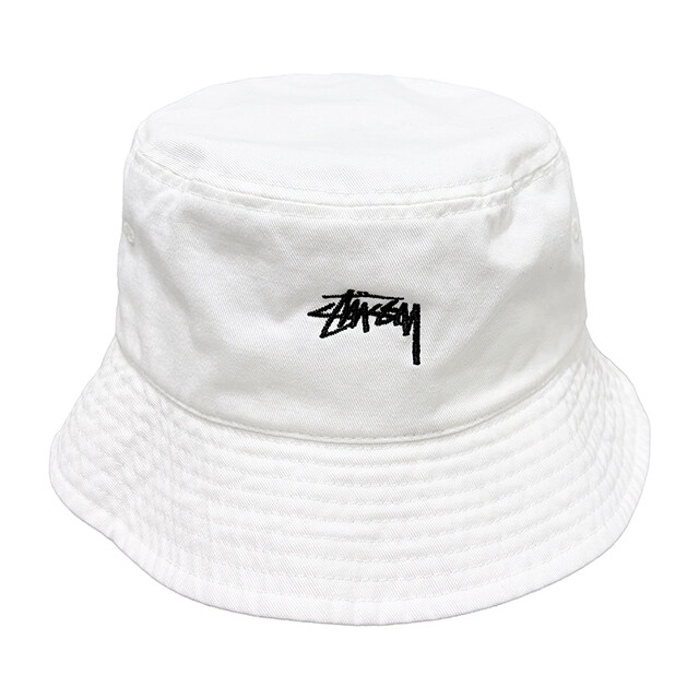 더팩토리 26SS 스투시 자수 로고 STOCK 스탁 버킷햇 / 내추럴 (1321023 1002) - Stussy
