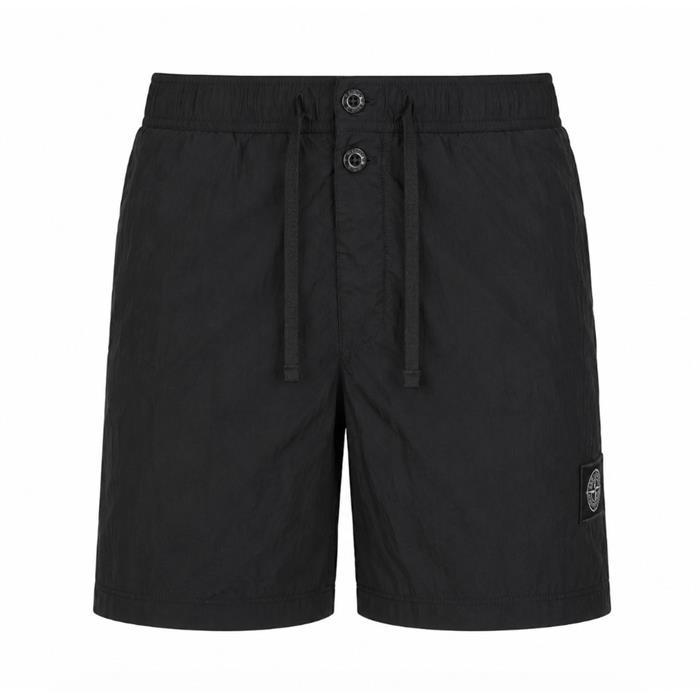 스톤아일랜드 나일론 메탈 에코닐 미드렝 스윔팬츠 블랙 B100003 S0043 V0029 - Stone Island