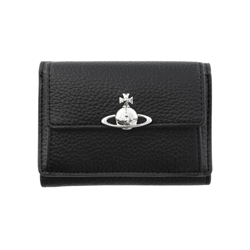 26SS ORB 로고 스몰 플랩 반지갑 블랙 5115002TW S000D N403 - Vivienne Westwood
