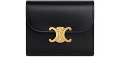 국내발송 셀린느 Triomphe small flap in shiny calfskin wallet 썸네일 5