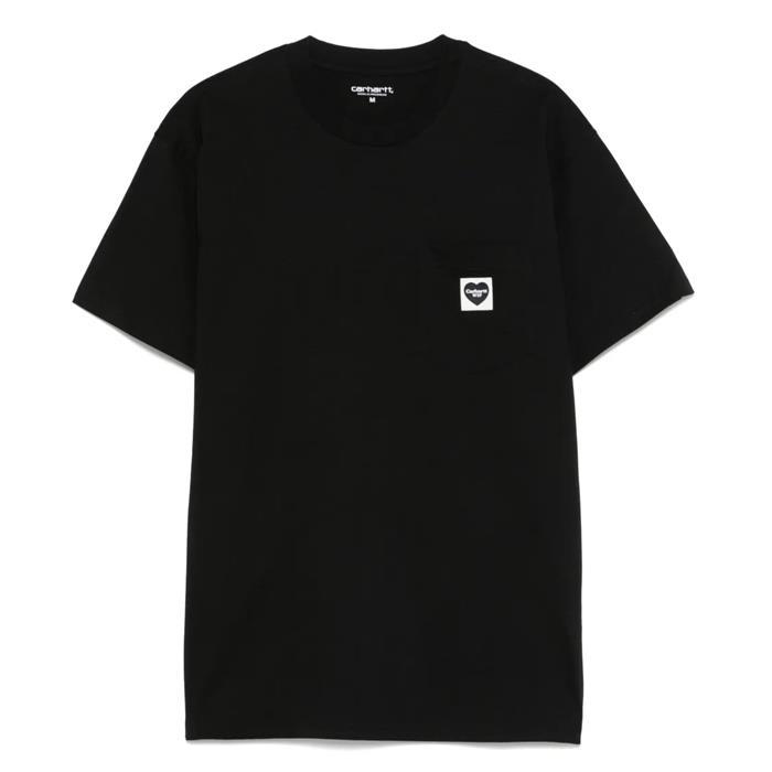 [럭스댓] 국내 26SS 칼하트 WIP I032128  / 포켓 하트 로고 반팔 티셔츠 - Carhartt