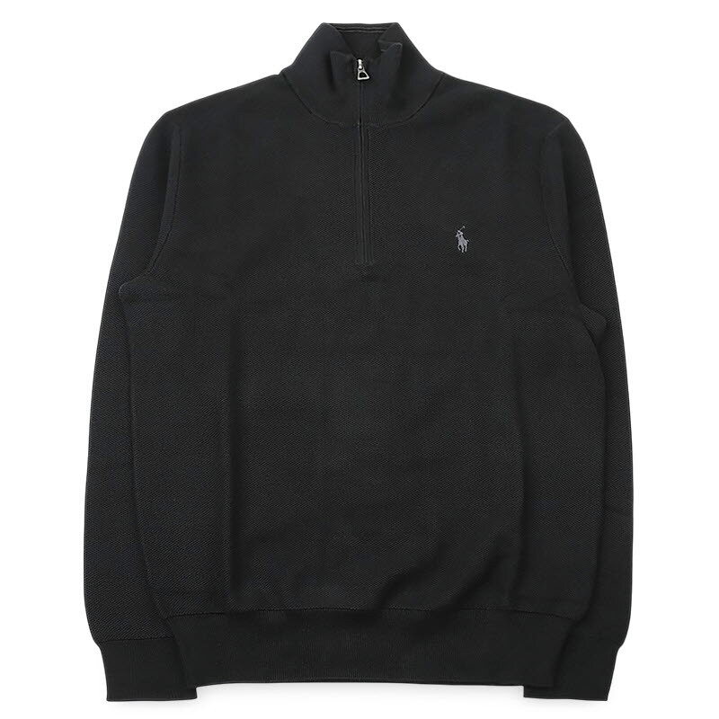 디몬트 폴로랄프로렌 남성 피케 하프 집업 니트 맨투맨(블랙) 710932304 505 - Polo Ralph Lauren