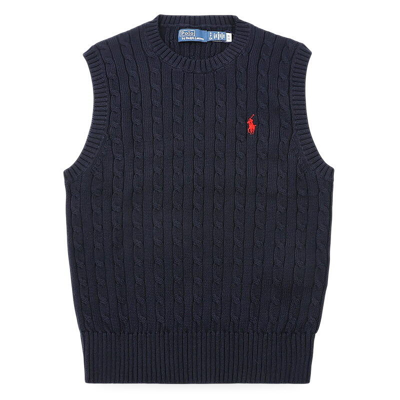 디몬트 폴로랄프로렌 여성 포니 자수 니트 조끼(네이비) 211971882 501 - Polo Ralph Lauren