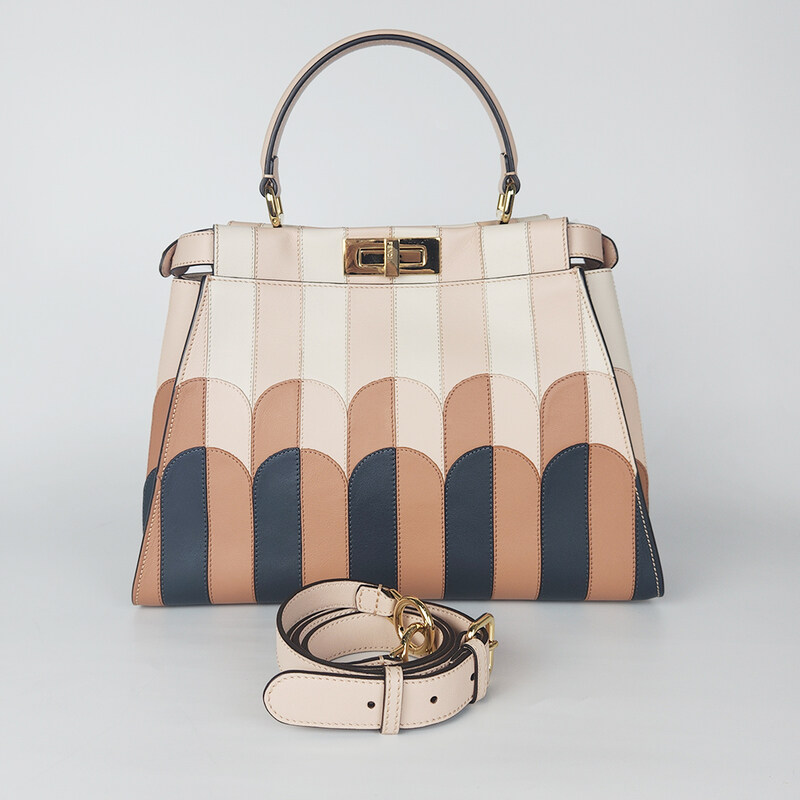 펜디 핑크톤 멀티컬러 페퀸 피카부 미듐 토트겸 8BN290 여성 숄더백 418607502 - Fendi