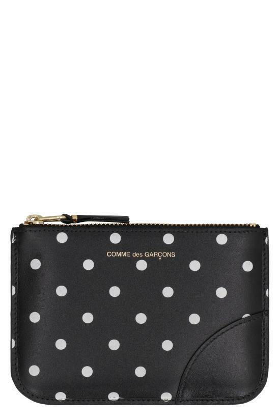 26SS 꼼데가르송 클래식 레더 라인 파우치 SA8100PD 1 BLACK DOM - Comme des Garcons