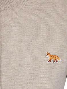 26SS 메종키츠네 베이비 폭스 메리노 레귤러 가디건 PW00502KT1181H218 LIGHT BEIGE MELANGE DOM 썸네일 3