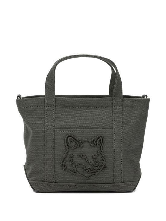 26SS 메종키츠네 폭스 헤드 미니 토트백 MW05106WW01070453 BELUGA DOM - Maison Kitsune