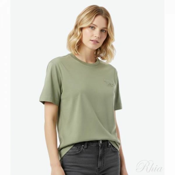 메종키츠네 엠보스드 프로파일 폭스 오버사이즈 티셔츠 OM00116KJ7016 0077 프로필 - Maison Kitsune
