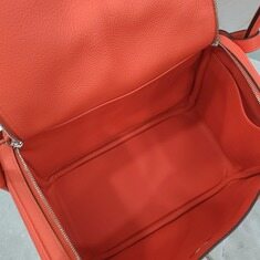 [럭스유] (새상품) 에르메스 린디 26 에버컬러 오렌지필드 은장 W각인 썸네일 7