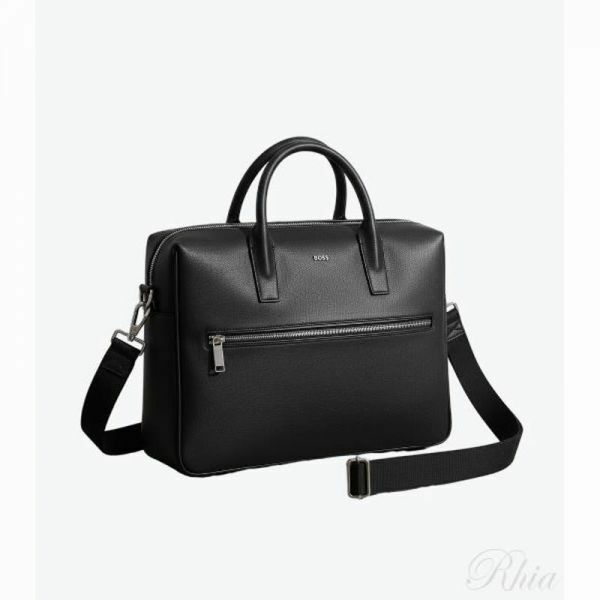 휴고보스 26SS 싱글 도큐먼트 케이스 위드 로고 레터링 50558430 001 - Hugo Boss