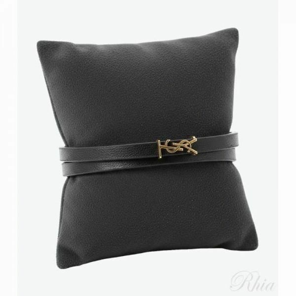 생로랑 26SS 카프 카산드레 두줄 브레이슬릿 745602 BL40J 1000 - Saint Laurent