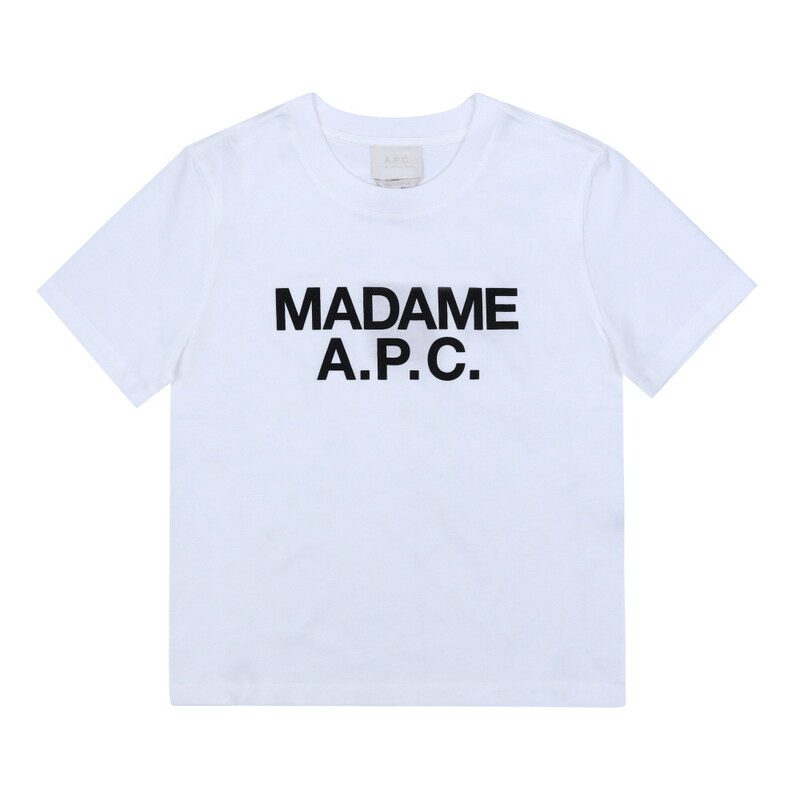아페쎄 COHBW F26559 AAB WHITE 여성 반팔티 - A.P.C.