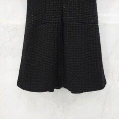 [럭스유] (새상품) 38 / 샤넬 25A 블랙 트위드 원피스 P79910 썸네일 4