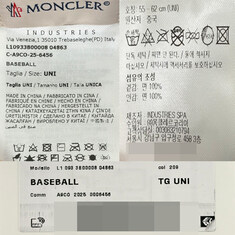 더팩토리 26SS 몽클레어 여성 로고 와펜 패치 개버딘 베이스볼 볼캡 / 베이지 (3B00008 04863 209) 썸네일 6