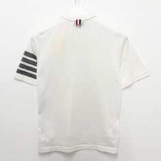 더팩토리 26FW 톰브라운 여성 사선 4바 완장 반팔티 / 화이트 (FJS102G 07862 100) 썸네일 1
