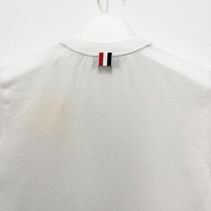 더팩토리 26FW 톰브라운 여성 사선 4바 완장 반팔티 / 화이트 (FJS102G 07862 100) 썸네일 5