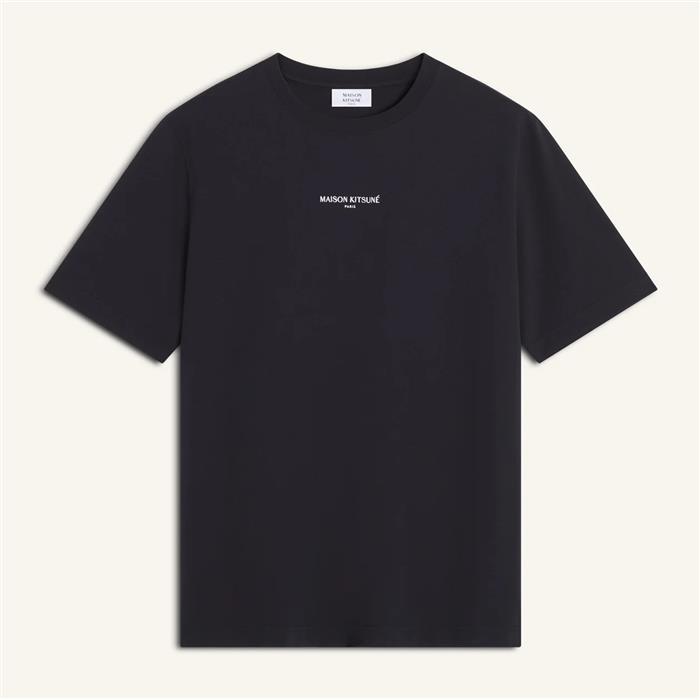 메종키츠네 QM00100KJ7025 BLACK 컴포트핏 반팔티셔츠 - Maison Kitsune