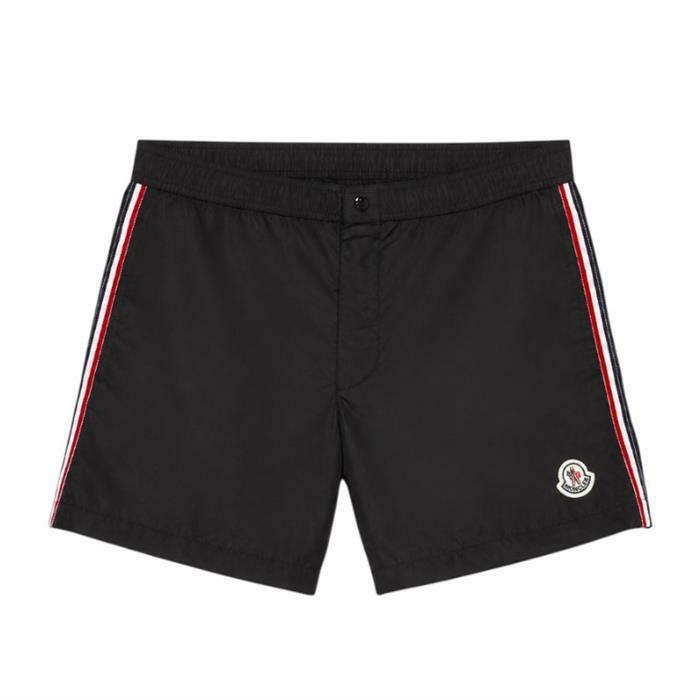 몽클레어 로고 패치 스윔 쇼츠 블랙 2C00014 53326 999 - Moncler