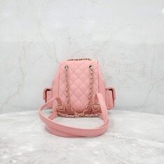 [럭스유] (새상품) 샤넬 3포켓 듀마 백팩 핑크 금장 AS4399 썸네일 2