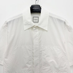 논현 더팩토리 26SS 우영미 코튼 반팔 셔츠 / 화이트 (W261SH34 844W) 썸네일 2