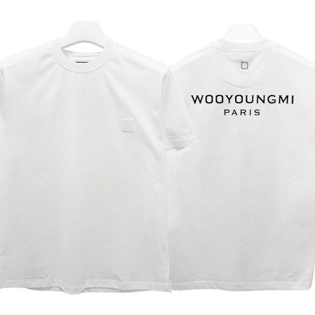 더팩토리 26SS 우영미 코튼 백로고 반팔티 / 화이트 (W261TS07 701W) - Wooyoungmi