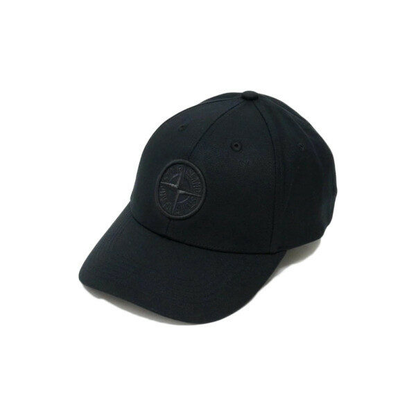 26SS 로고 자수 코튼 베이스볼캡 블랙 L1S15 9100013 S0248 V0029 - Stone Island