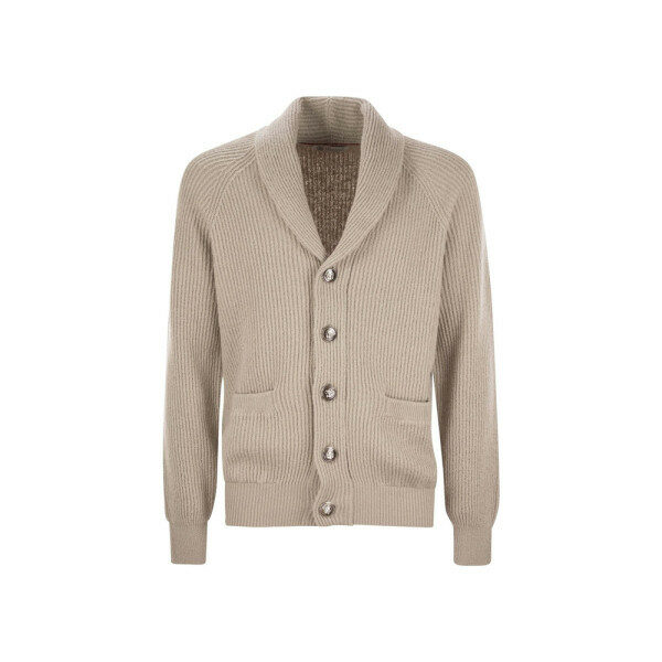 26SS 골지 니트 가디건 베이지 MNI708606 C2438 - Brunello Cucinelli