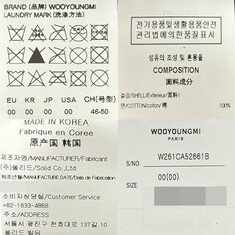 더팩토리 26SS 우영미 로고 엠브로이드 볼캡 야구모자 / 블랙 (W261CA52 661B) 썸네일 6