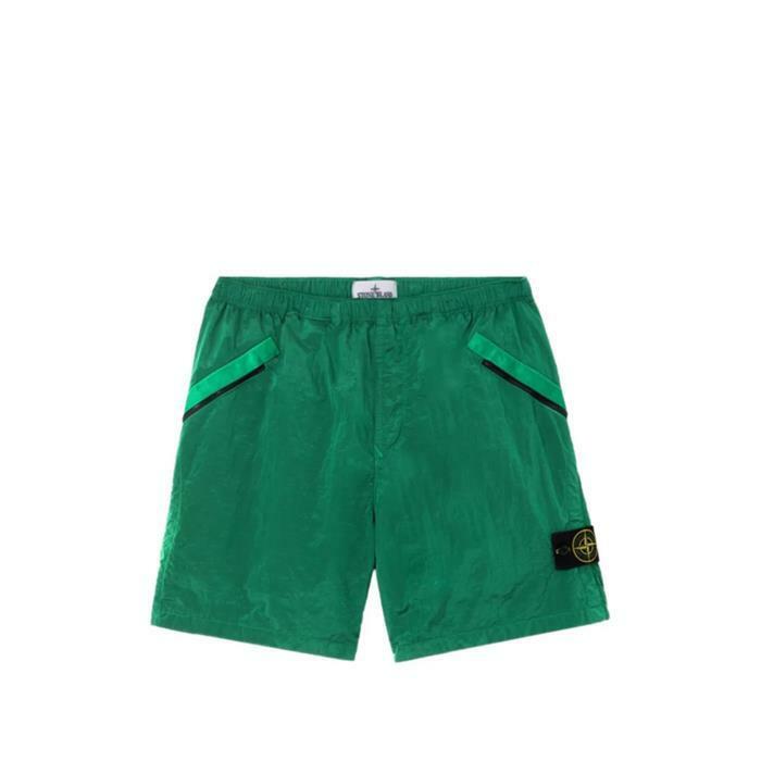[국내발송] 스톤아일랜드 나일론 메탈 에코닐 쇼츠 그린 L100008 S0019 V005H - Stone Island