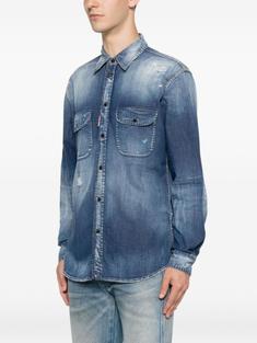 26SS 디스퀘어드2 긴팔 셔츠 S71DM0834S30341470 BLUE DOM 썸네일 3