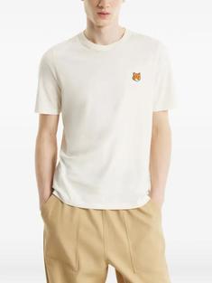 26SS 메종키츠네 폭스 헤드 레귤러 티셔츠 PM00107KJ70260063 NOBLE BEIGE DOM 썸네일 4
