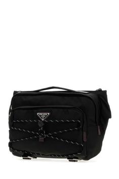 26SS 프라다 스피드락 리나일론 앤 레더 숄더백 2VH201 2DMG F0002 BLACK DOM 썸네일 2