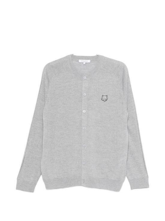 26SS 메종키츠네 가디건 QM00500KT1181H150 GREY MELANGE DOM - Maison Kitsune