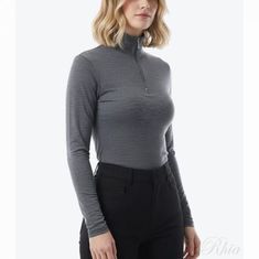 질샌더 라이트웨이트 울 블렌드 하이 넥 집업 티셔츠 J40GC0021 J70021 028 경량 블랜드 하이넥 썸네일 1