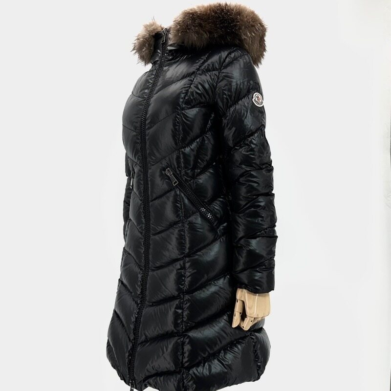 몽클레르 몽클레어 풀마러스 폭스퍼 여성 롱 패딩 - Moncler
