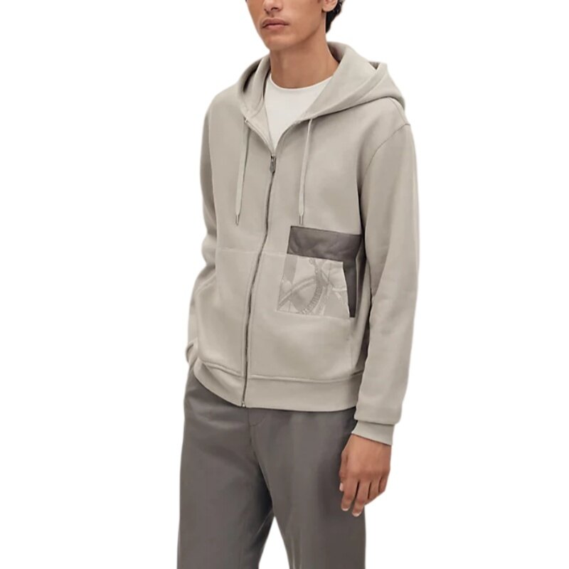 에르메스 에페론 도르 Eperon d'Or en Perspective 지퍼 후드 스웨터 H657760HA0CXL - Hermes