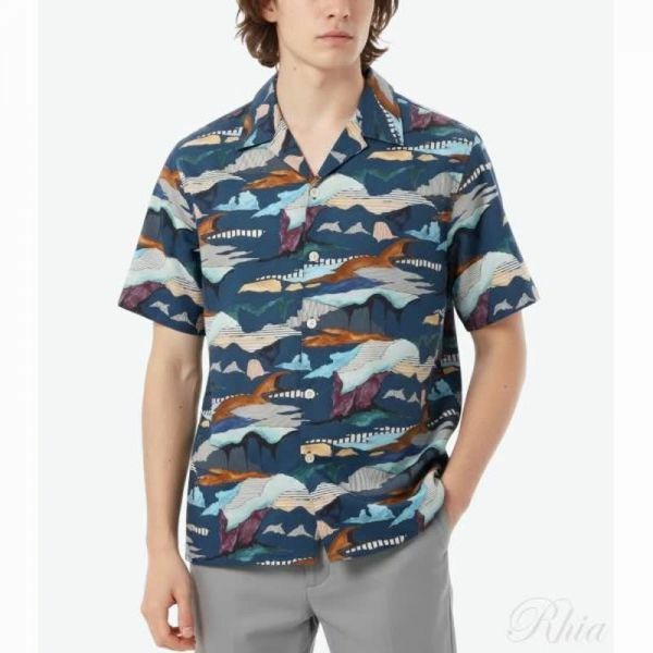 폴스미스 캐주얼 핏 반팔 셔츠 M2R 695U M21964 48 - Paul Smith