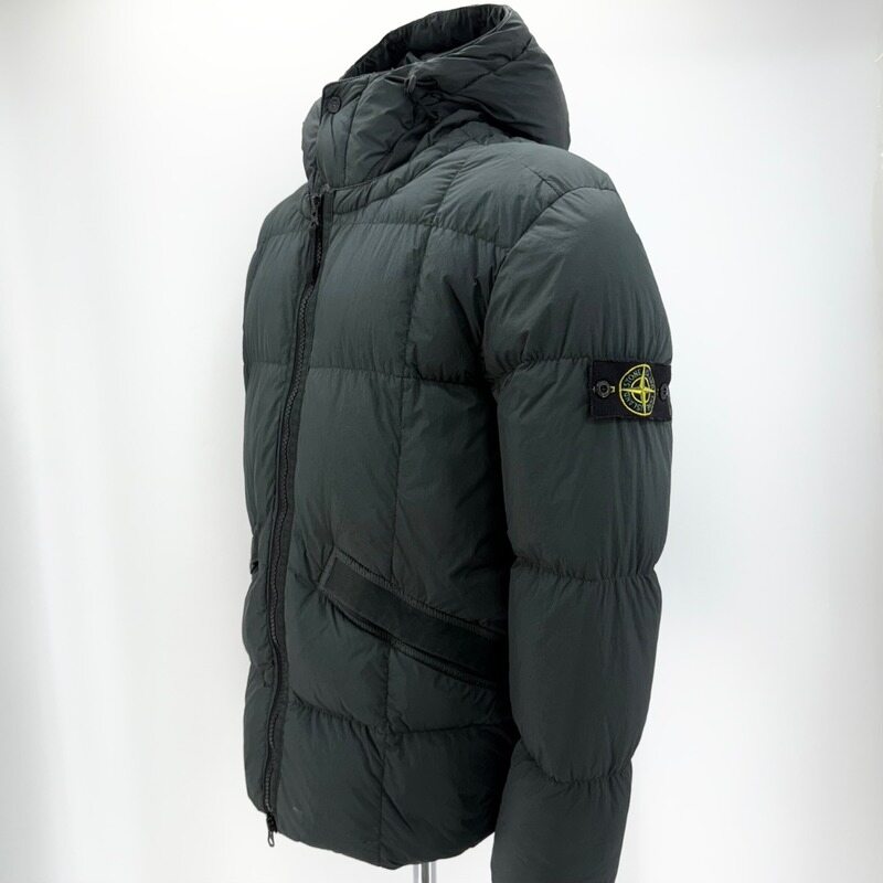 스톤아일랜드 크링클랩스 후드 숏패딩 - Stone Island