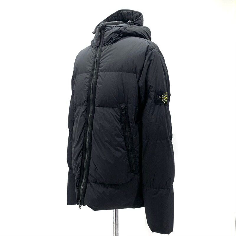 스톤아일랜드 크링클랩스 후드 숏패딩 점퍼 - Stone Island