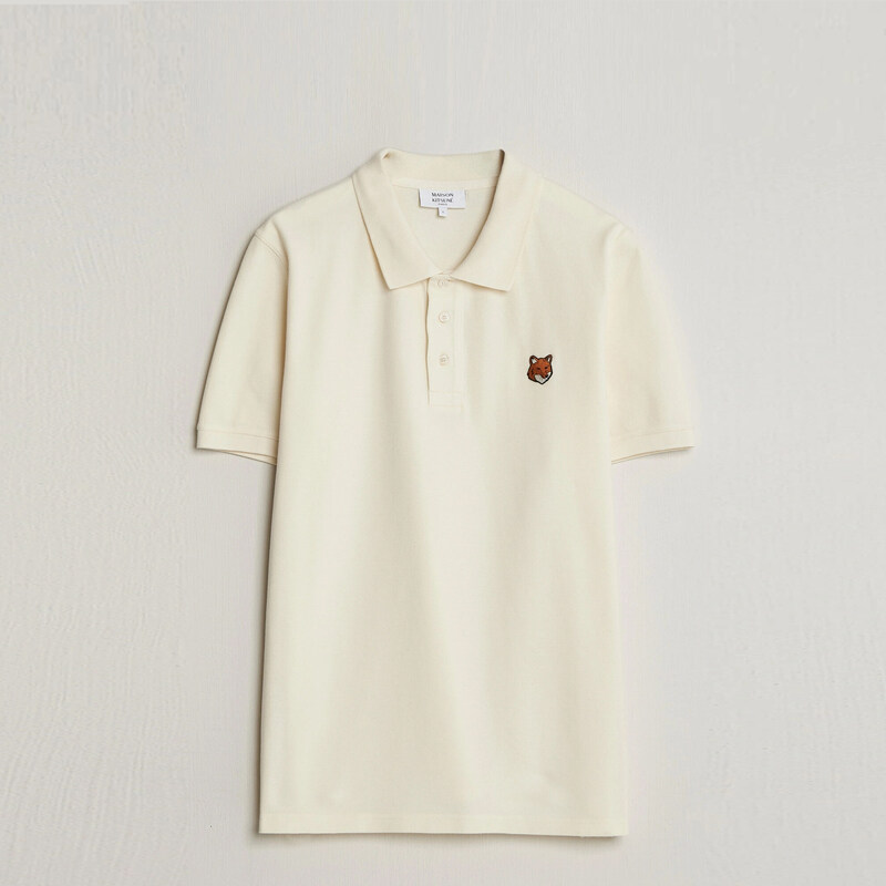 메종 키츠네 폭스 헤드 피케 티셔츠 PM00209KP0002 0063 - Maison Kitsune