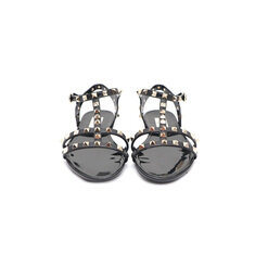 발렌티노 4W2S0H38 블랙 락스터드 여성 플랫 샌들kk65278207 썸네일 1