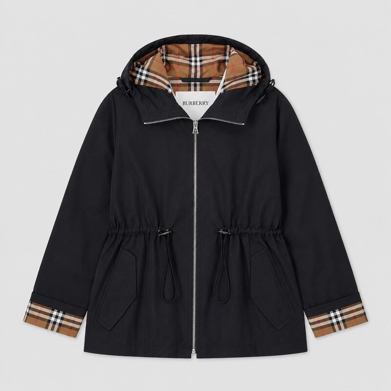 버버리 메들리 바람막이 후드 자켓 블랙 81191491 - Burberry