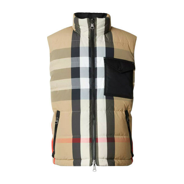 15주년 ROMFORD 리버시블 패딩 베스트 아카이브베이지/블랙 8064287 - Burberry
