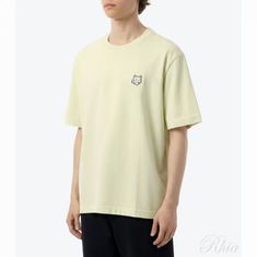 메종키츠네 26SS 볼드 폭스 헤드 오버사이즈 티셔츠 PM00109KJ0119 0479 반팔 썸네일 1